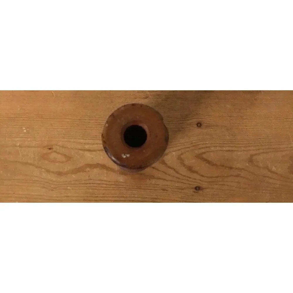 Vintage Antique Primitive Solid Wood Loom Tool Candlestick Taper Holder 12